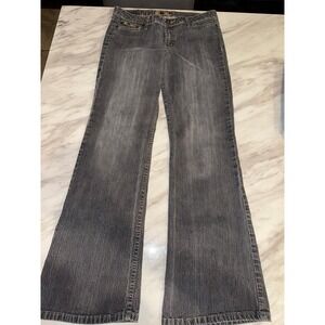Y2K LEI eDenim 00/01 Flare Jeans Charcoal Wash Women's Size 16